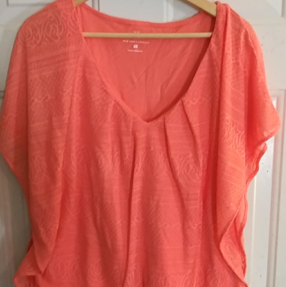 Coral blouse
